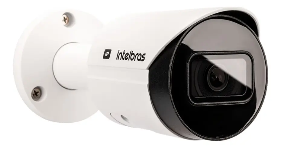 Câmera IP VIP 3830 IA Bullet Intelbras com Resolução 4K IP67 Inteligência Perimetral Entrada pra Cartão Micro SD e Microfone Embutido
